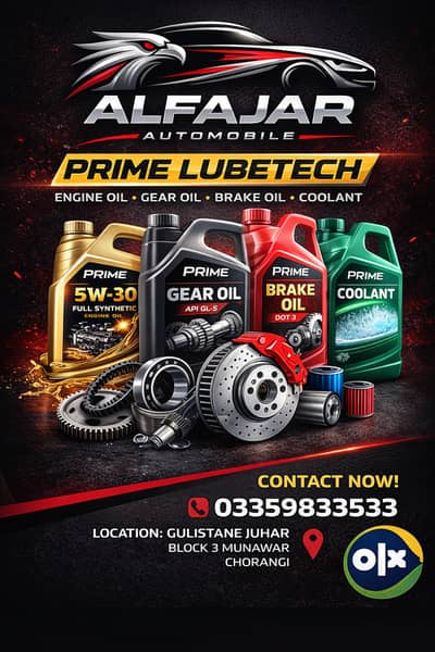 Engine oil , gear oil , hydraulic oil & all sorts of greases available
