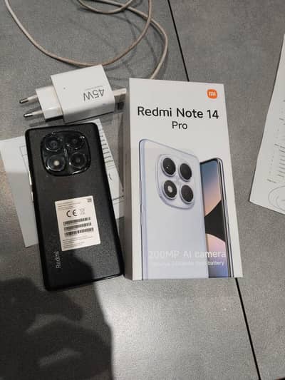 Phone For Sale Redmi Note 14pro (12/512) with Box Charger