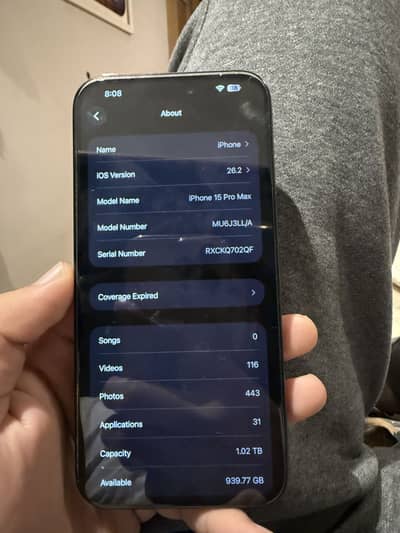 iPhone 15 pro max 1 TB