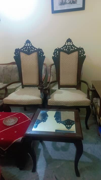 2 chairs 1 table chinioty bed room set