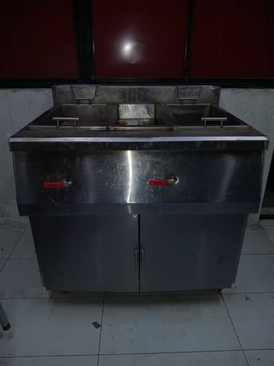 steel frier 2 burner