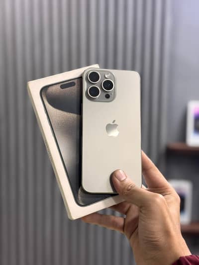 15 pro max 256 Gb jv 100% health with box