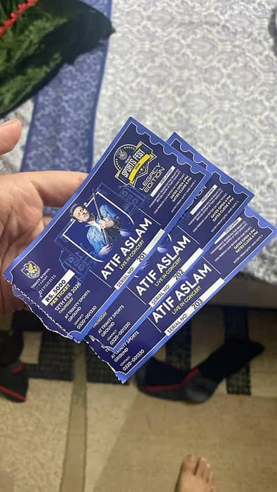 Atif Aslam convert tickets