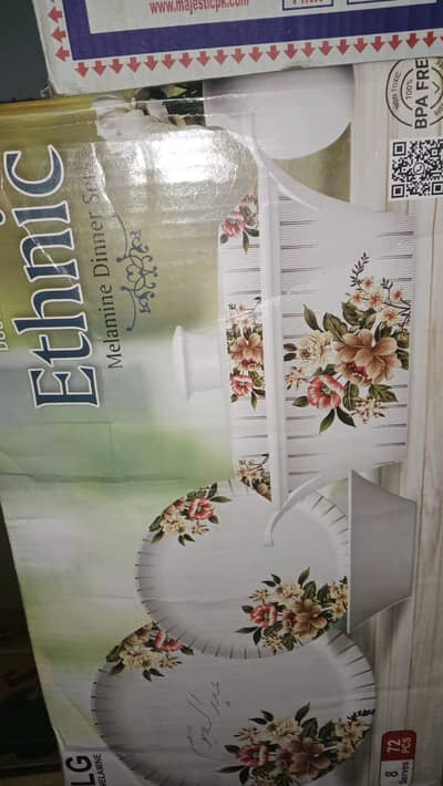 72pcs melamine dinnerware