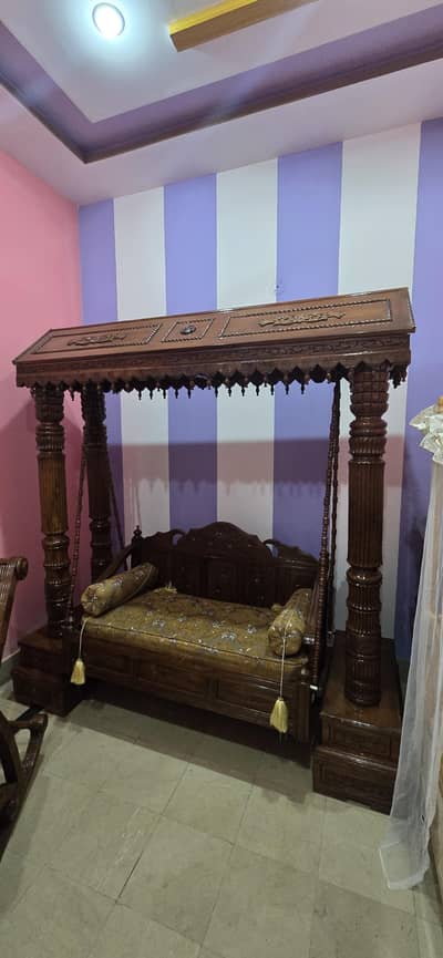 wooden swing, Jhoola