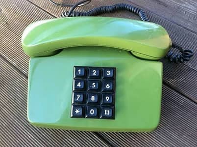 Brand new with packing vintage german push-button telephone
