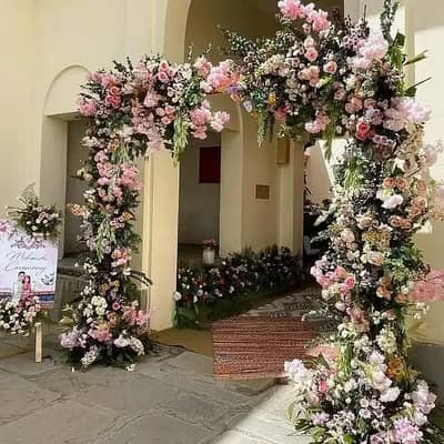 Sage decor , Lighting Decor, Flowers Decor, Wedding Decor, Mehndi