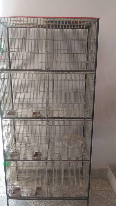 8 PORTION CAGE 1*1 EACH PORTION آٹھ خانوں کا پنجرہ