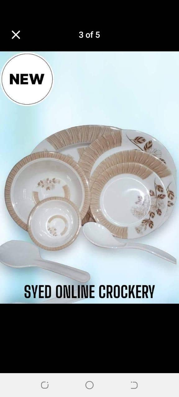 تمام ڈنر سیٹ ھولسیل ریٹ پر دستیاب ھے 9