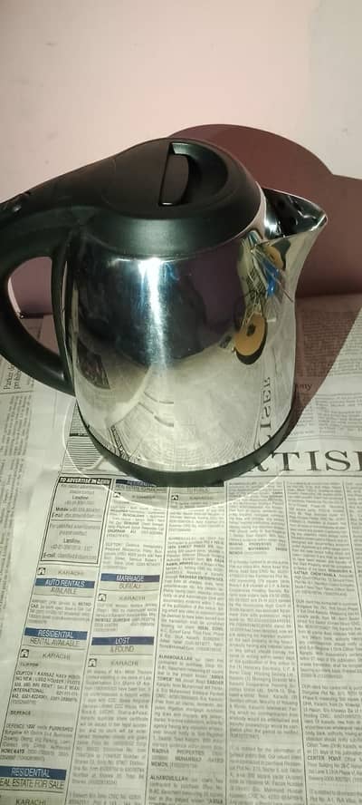 Philip's daily collection kettle.