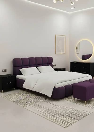 Bed /Poshish Bed /Double Bed/king Size Bed/Bed Dressing Side Table