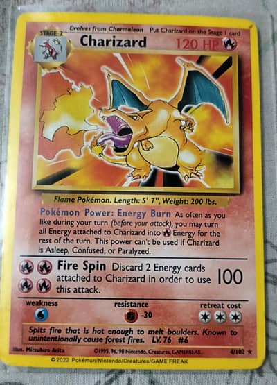 1st edition Charizard Pokemon card