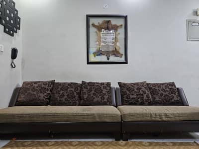 7 seater sofa with large cushions