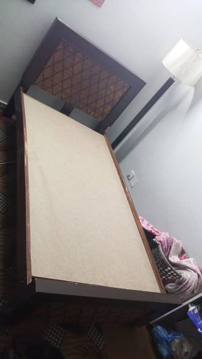 Single Wooden Bed