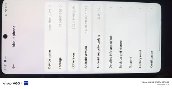 MI Note 13 pro 12/512