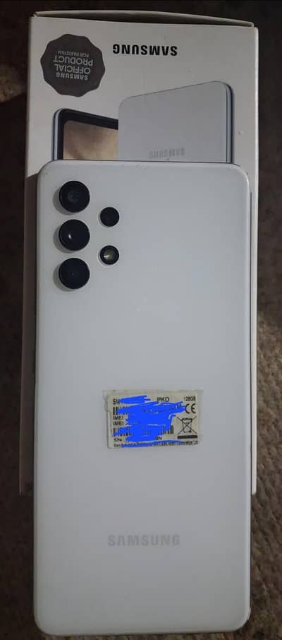 Samsung A32 PTA approved 6GB Ram 128 GB memory with dabba white color