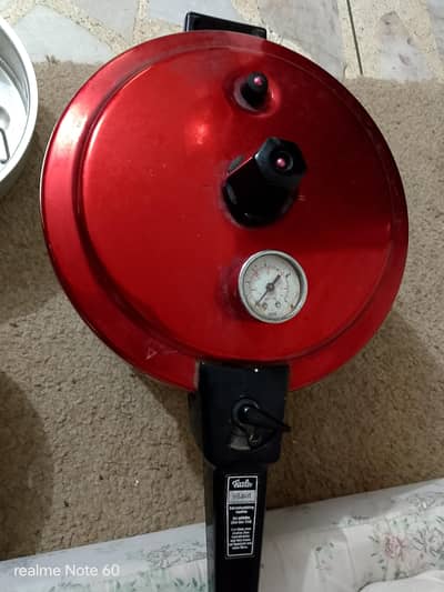 Fissler Vitavit pressure cooker.