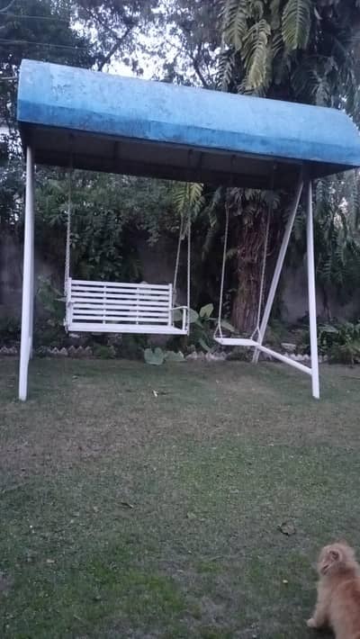 Beautiful garden solid iron swing