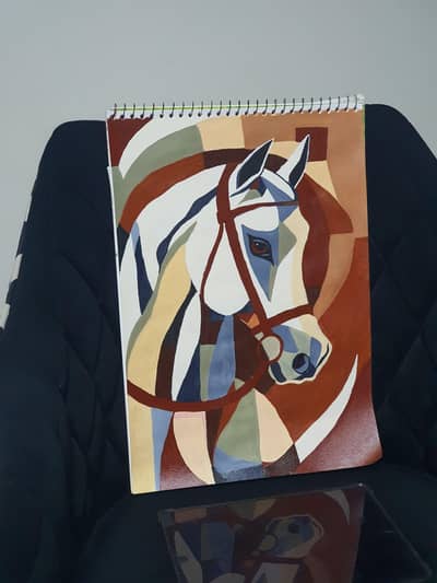 Aesthetic horse painting 