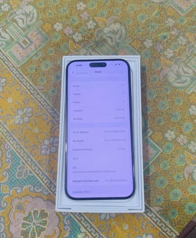 iPhone 16 pro max 256gb desert non PTA full simtime