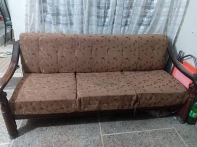 sheesham wood 5 seater sofa set