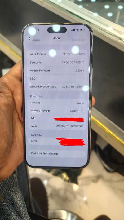 iphone 16pro max  pra proved HK 10 with box and cable slightly use