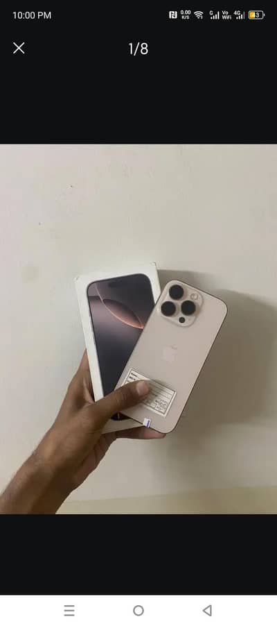 I phone 16 pro with box,