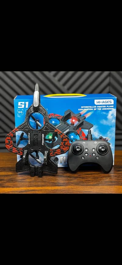 Fighter Jet Drone RC with RGB lights 2.4GHz Remote control plane