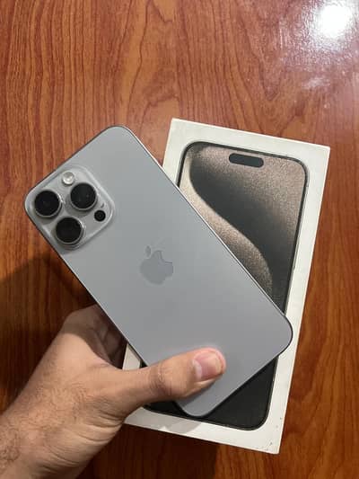 iPhone 15 Pro Max Non PTA -jv (256GB ) Natural Titanium