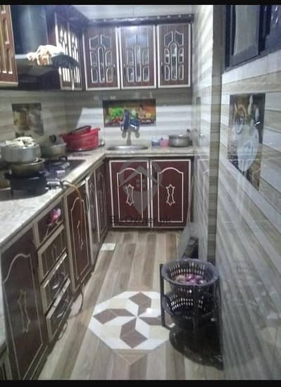 3 Bed dd Flat rent 4th floor main Rashid Minhas Road