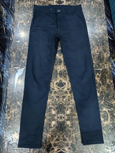 Slim Fit Chino Pants (Navy Blue, Black, White, Beige, Grey) 32 Waist