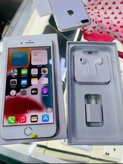 iPhone 7 plus 128 GB with box WhatsApp number 03477298721