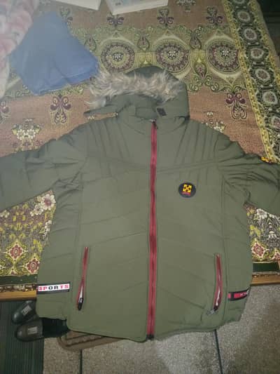Mens brand new  puffer  furr jacket