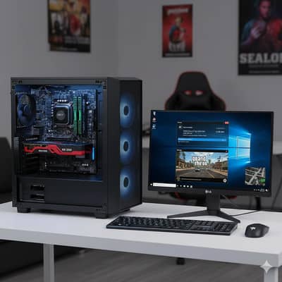 Core i7 Gaming PC | 16GB RAM | RX 550 4GB GPU | Complete Setup