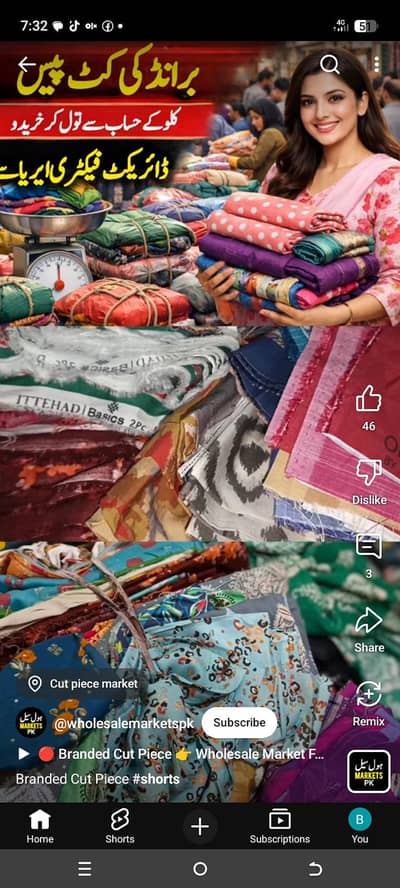 cosmetics and andr garment and fabric sell girl needs