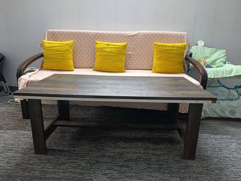 brown centre table 0