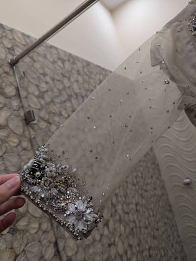 grey color dress modern style peplum