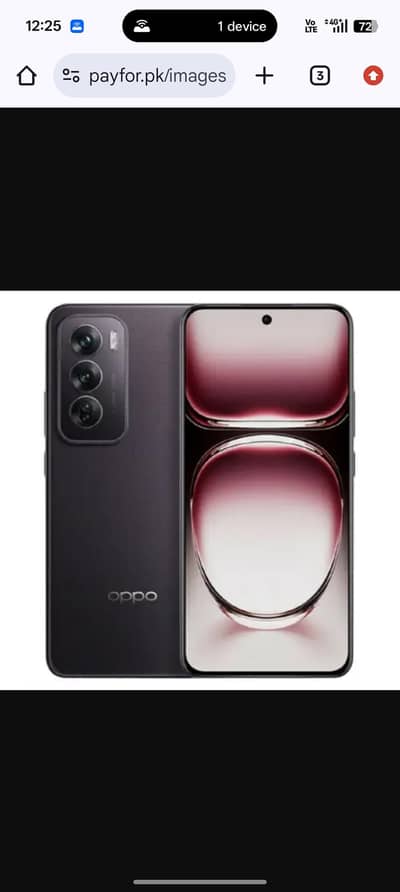 reno 12 5g 12 512 official pta with original box charger back crack