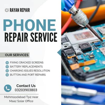 Mobile Repair service contact number 03203903803