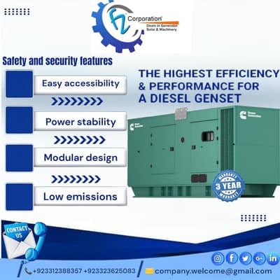 imported diesel and gas generators