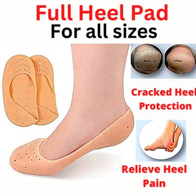 1 Pair Silicone Moisturizing Gel Heel Socks Exfoliating And Preventing
