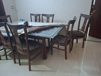 Dinning Table for sale with 8 chairs
