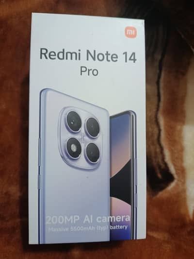 Redmi note 14 pro Just Box Open Urgent Sale.
