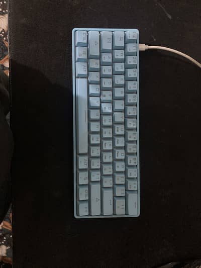 Bluetooth Mechanical Keyboard For Gaming With Box And Cable.