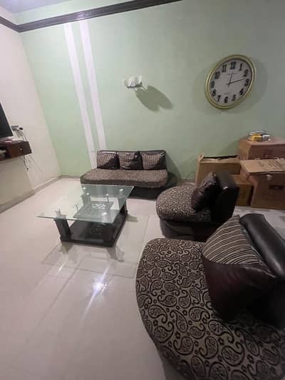 5 Seater Sofa Set with Center Table – Good Condition