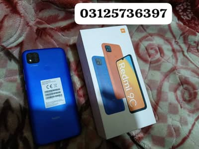 REDMI 9C 64 GB COMPLETE BOX K SATH