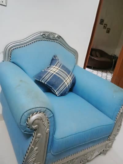 sofa set of four and sofa covers and tables