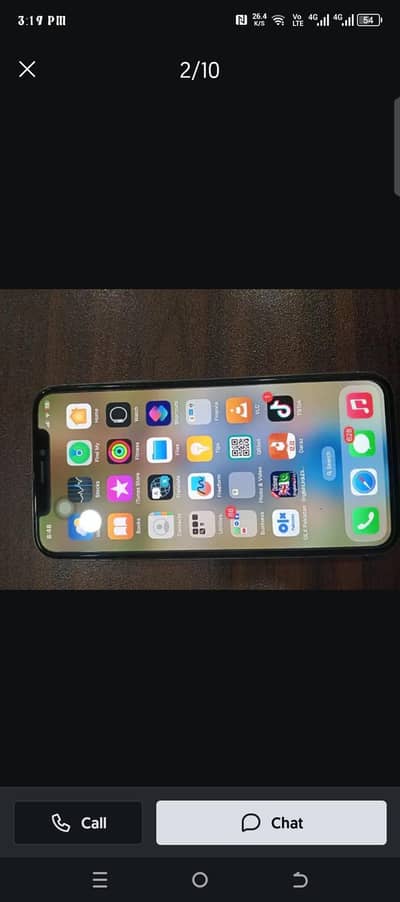 Iphone x pta aprove 64 gb diba charger sath hae