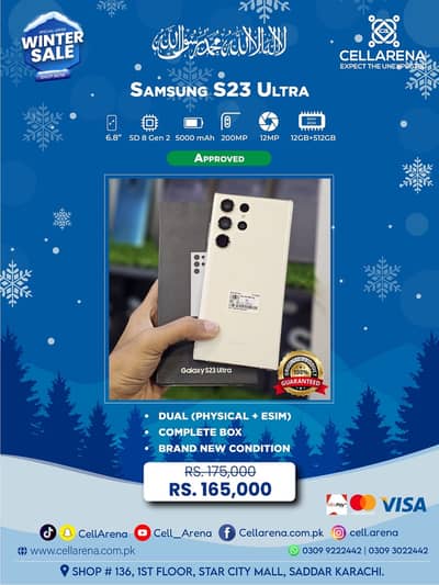 WINTER SALE SAMSUNG GALAXY S23 S22 S21 ULTRA APPROVED - CELLARENA