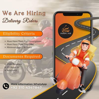 Hiring Experienced Fast Food Delivery Riders